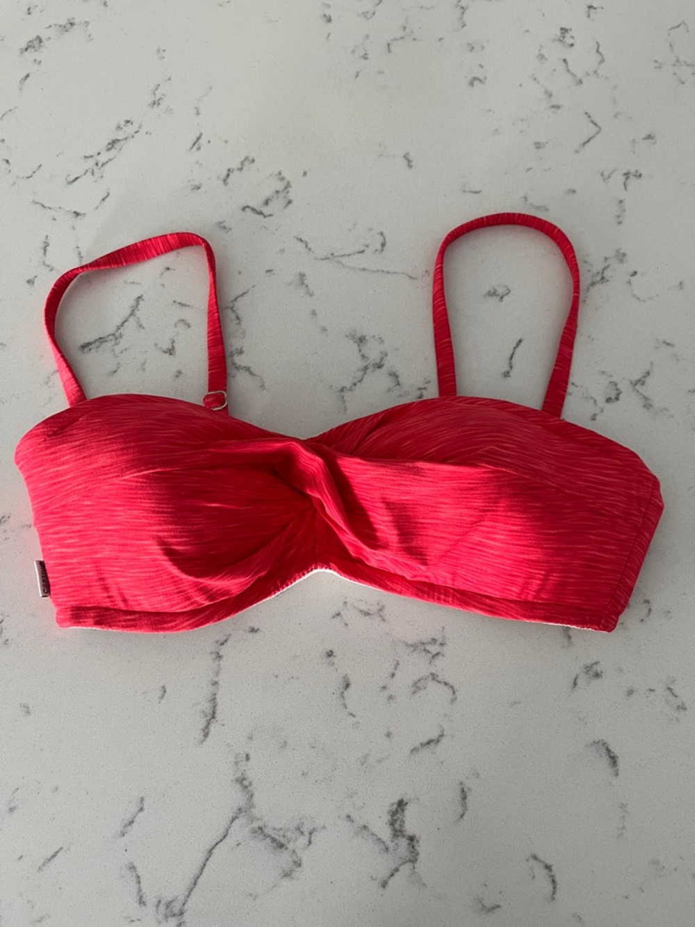 Captiva Red Twist-Front Bikini Top